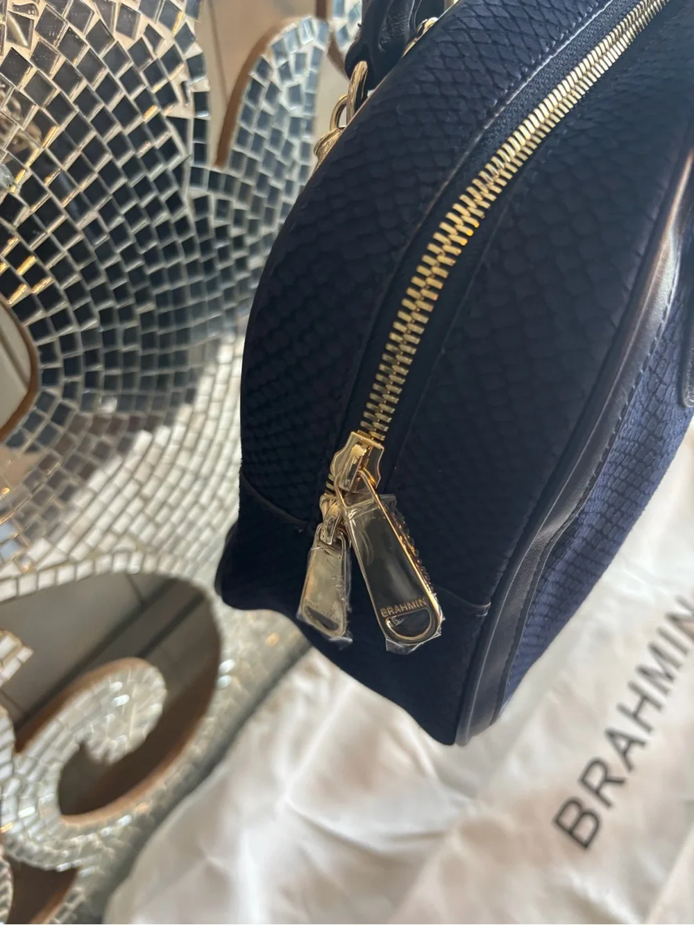 ⭐️Brahmin Angie Belcanto‎ Satchel with Dual Top Handles